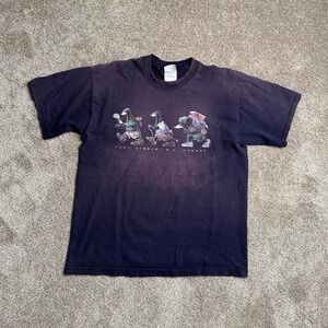 NAVY GILDAN FADED "FORT STEELE" GRAPHIC TEE